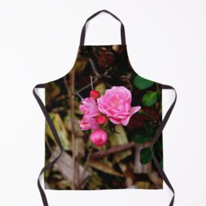 Beautiful Pink Roses Photography: Romantic Love Rose Flower Apron