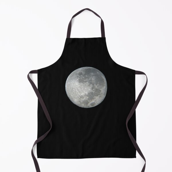 Rare Close up moon craters. in the night over black sky. Apron